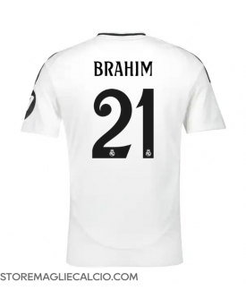 Real Madrid Brahim Diaz #21 Maglia Gara Casa Repliche 2024-25